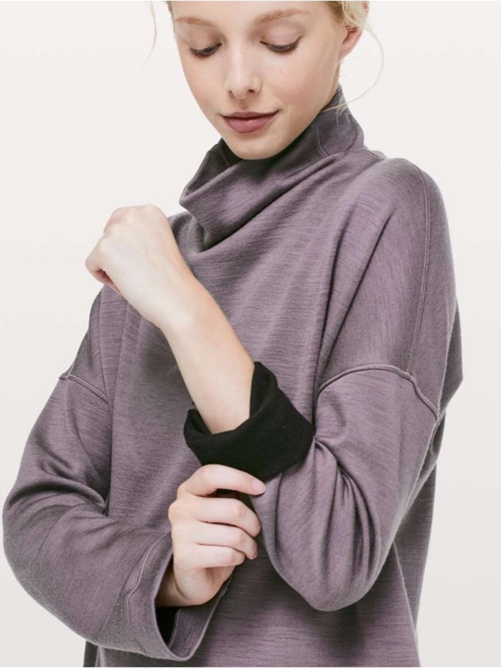 Lululemon Principal Dancer Funnel Neck Sweater | 6 | Lunar Rock